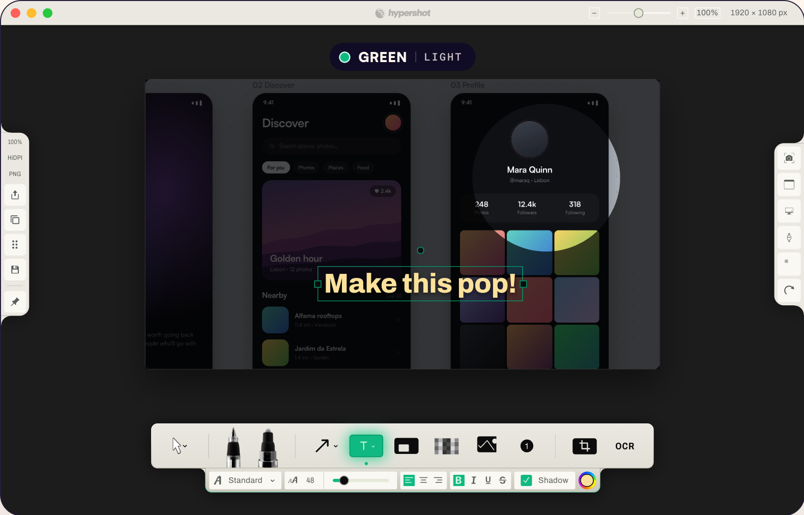 Light and dark, 11 accent colors, and the interface sized from 75% to 150%